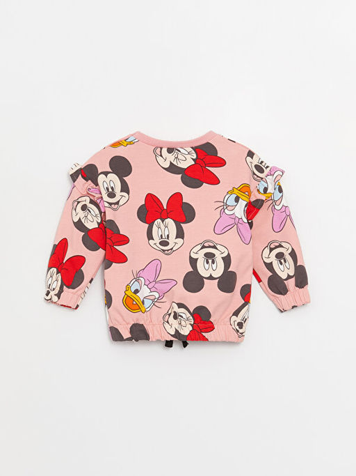 Bisiklet Yaka Mickey Mouse Bask?l? K?z Bebek Sweatshirt ve Tayt Tak?m? - Waikiki фото 3