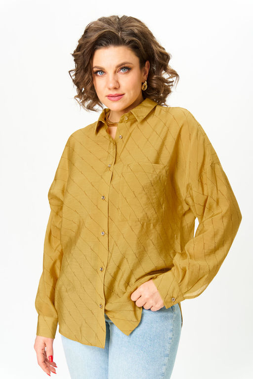 Рубашка Michel Chic 778 горчица  фото 5