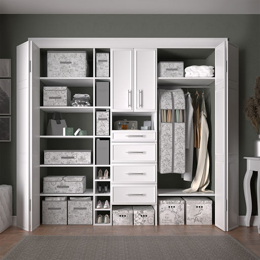 Короб стеллажный с двойной крышкой, 58*40*18 см, VINTAGE GREY, шт - Valiant фото 5