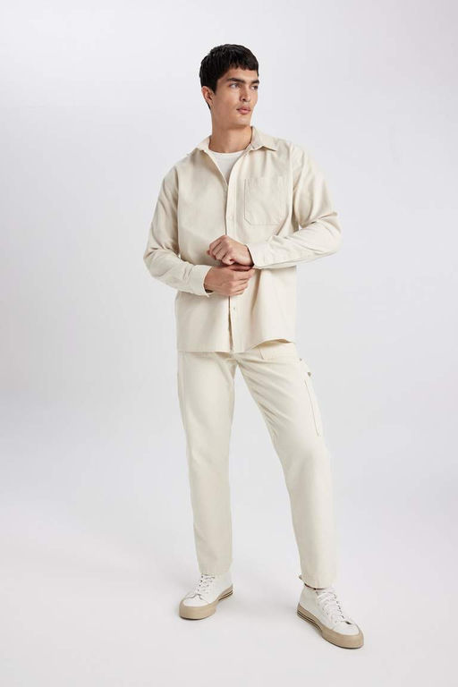 Брюки прямого кроя с нормальной талией и нормальной талией - Defacto фото 5