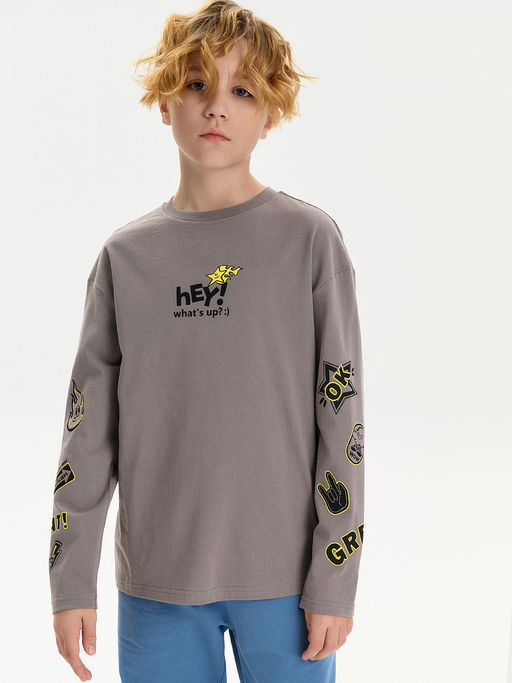 PELICAN, джемпер для мальчиков, Серый