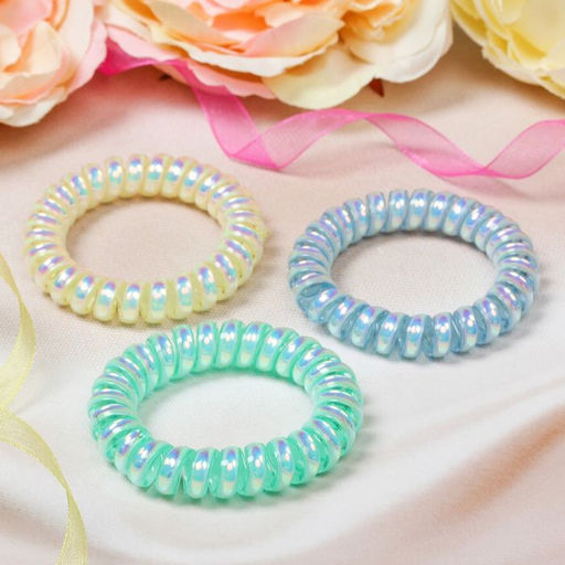 Цена за 6 шт. Резинка для волос Пружинка перелив, микс - Simaland фото 5