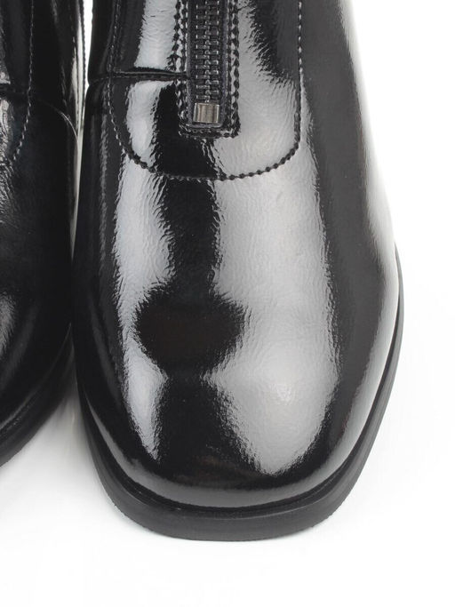 01-M43-17 BLACK Ботинки демисезонные женские (натуральная кожа)