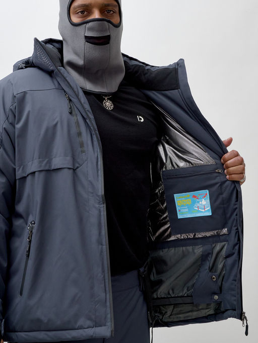 Горнолыжный костюм мужской зимний темно-серого цвета 3710TC - Mtforce фото 19