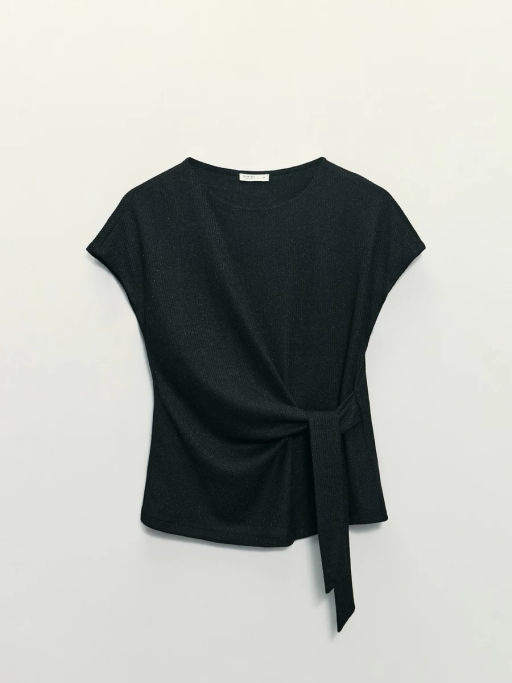 Топ с декоративным узлом и люрексом / Zarina