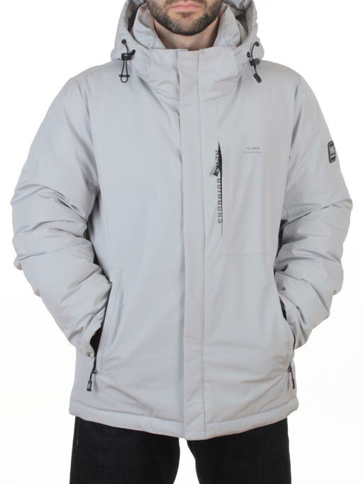 D6313 LT. GRAY Куртка мужская зимняя (200 гр. холлофайбер)