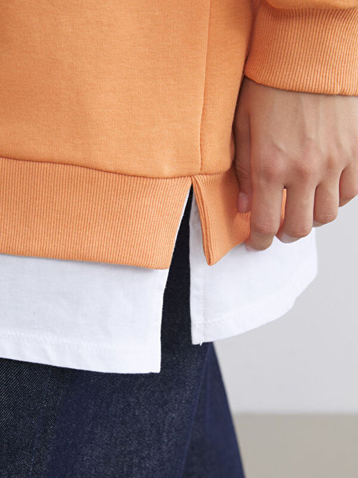 Bisiklet Yaka Kad?n Sweatshirt Tunik