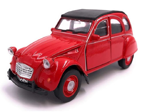 Welly. Машинка 1:38 "Citroen 2CV" (Soft-top) красный арт.43625H-W-R