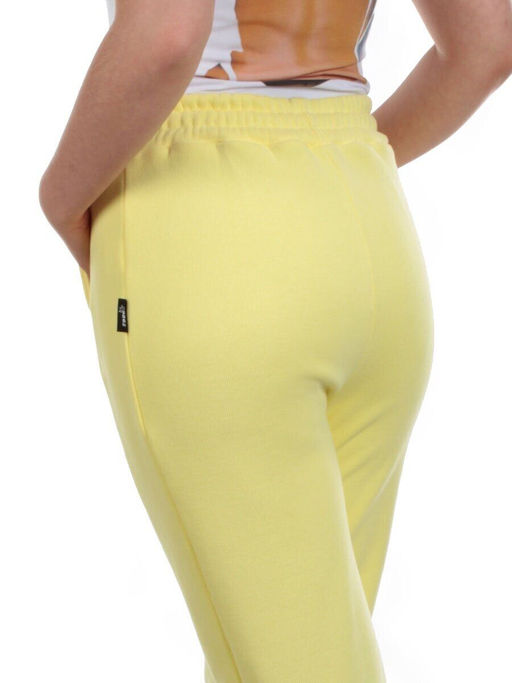 01 YELLOW Брюки спортивные женские на флисе (100% хлопок) 7986
