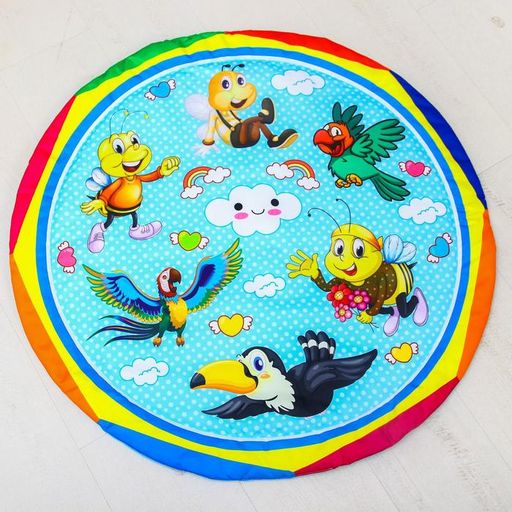 Развивающий музыкальный коврик Сказочное облако, 85х85 см, Крошка Я - Simaland фото 2