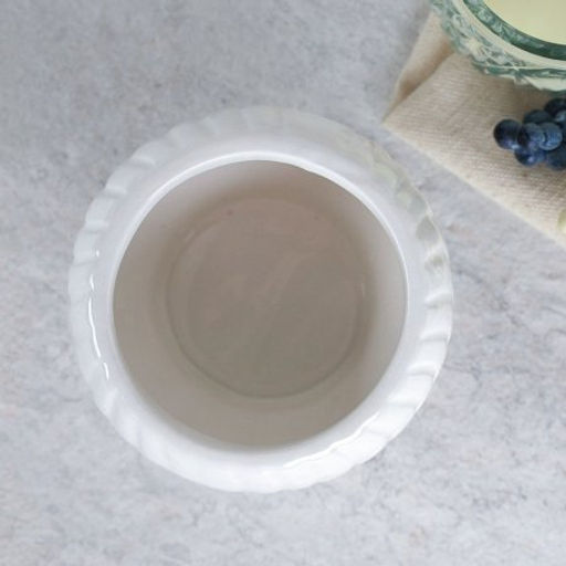 Кашпо 9х7,5 / 7013 /уп 96/белое - Галеонтрейд фото 4