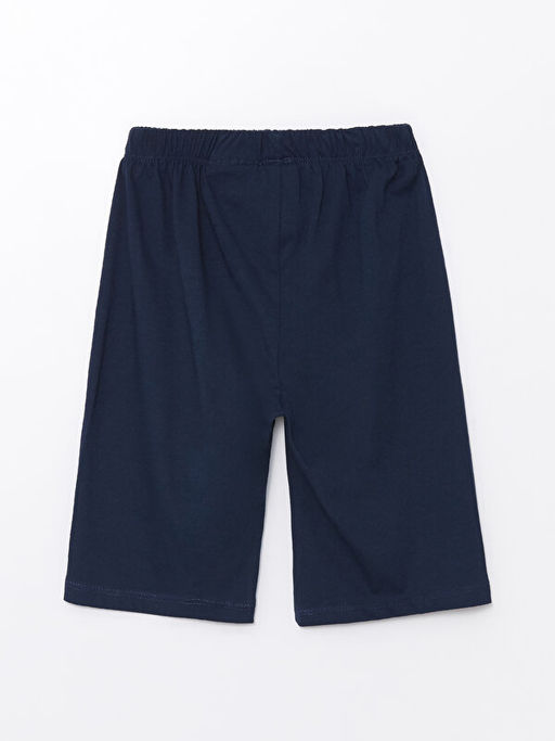 Beli Lastikli Bask?l? Erkek ?ocuk Pijama ?ort - Waikiki фото 2