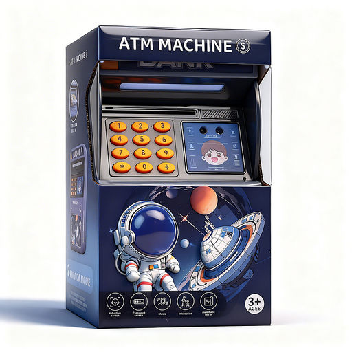 Копилка "Мой первый банкомат" (свет, звук) в коробке