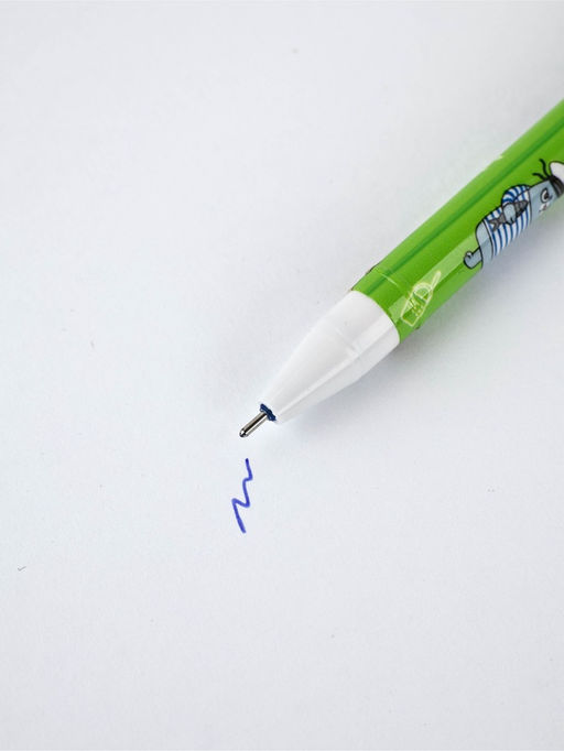 Цена за 10 шт. Ручка пиши-стирай, синяя паста, гелевая, 0.5 мм, пластик Коты - Artfox фото 4