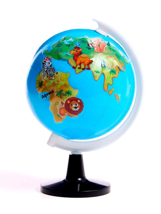 Развивающий набор Глобус - изучаем животный мир - Эврики фото 10