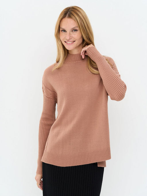 Джемпер женский 5252-41386. 5200975 кофейный мусс