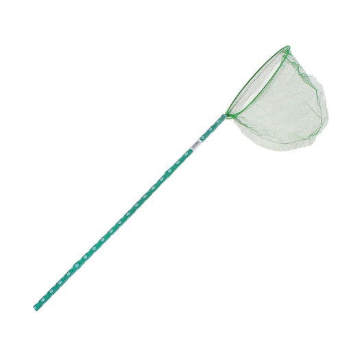 Цена за 2 шт. Сачок детский, бамбуковая ручка в горох 60 см, d=20 см, цвета МИКС