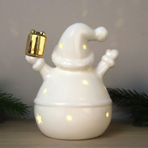 Цена за 1 шт. Фигурка Дед мороз с подсветкой новогодний / YZ23619 /уп 32/64/LED - Галеонтрейд фото 4