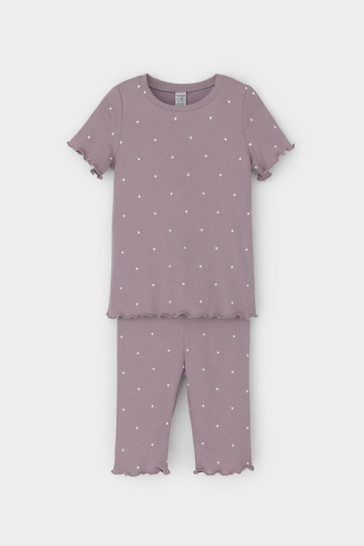 К 1632/морской туман,мини сердечки пижама для дев