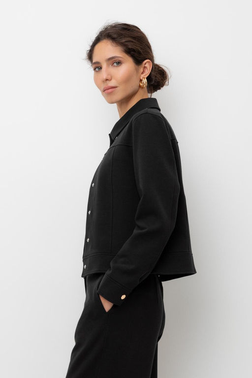 ЕВТ 3298/темный черный жакет жен