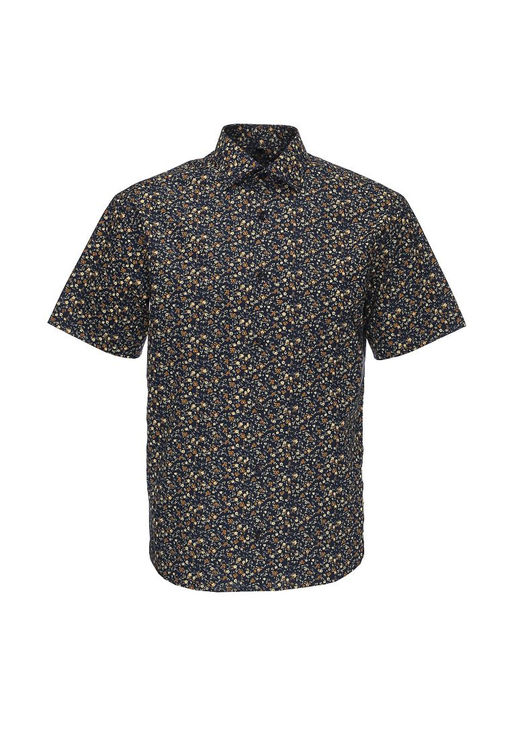 Сорочка мужская короткий рукав GREG 253/107/5432/KZS STRETCH  фото 3