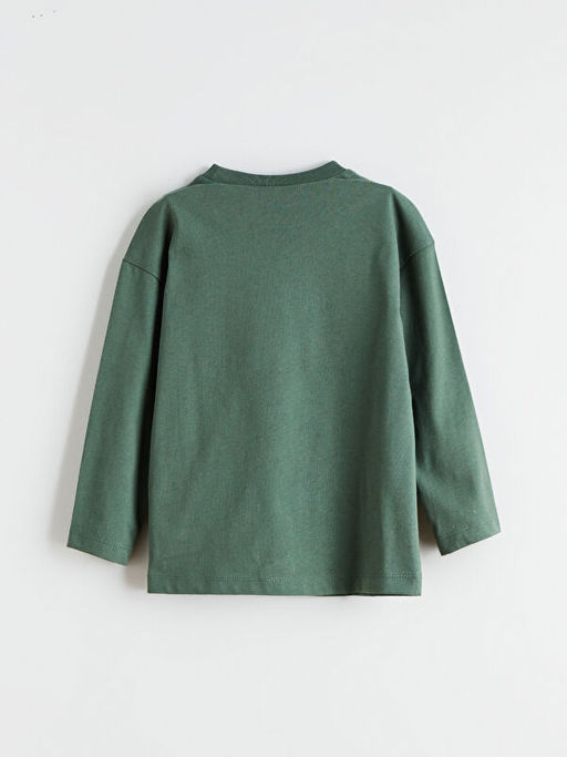 Bisiklet Yaka Bask?l? Erkek ?ocuk Ti??rt