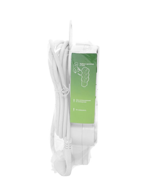 Удлинитель бытовой с выключателем В приДАЧУ, 3 гнезда, 3м, 10 А, 2200 вт, ПВС 3×0,75мм2, с заземлени