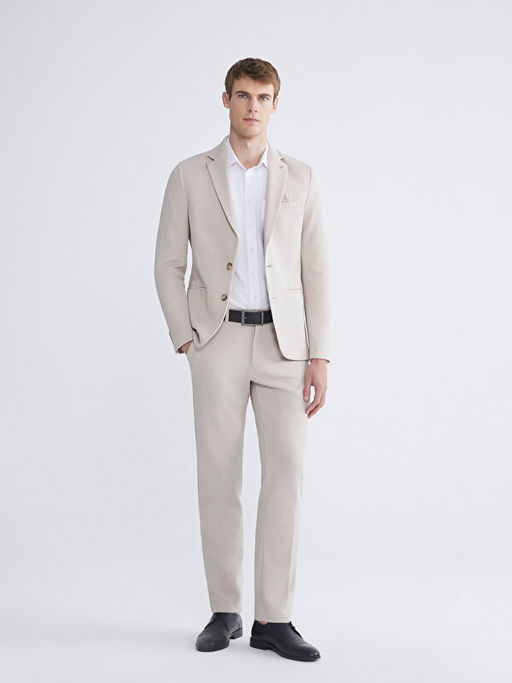 Slim Fit Erkek Tak?m Elbise Pantolonu - Waikiki фото 2