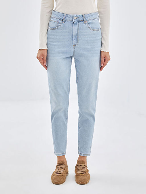 Mom Fit Kad?n Jean Pantolon