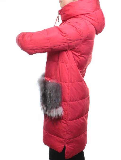 Y017-617 RED Пальто зимнее женское (био-пух) - Fashion фото 7