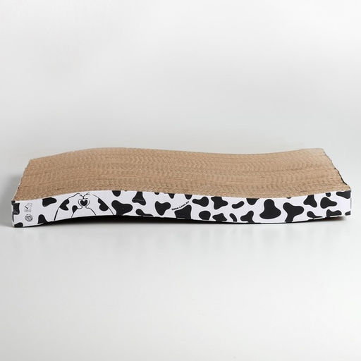 Когтеточка из картона с кошачьей мятой Moo-meow, волна, 22 х 45 см - Пушистое счастье фото 5