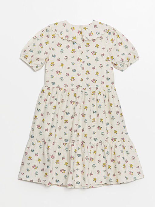 Bebe Yaka ?i?ekli K?z ?ocuk Elbise - Waikiki фото 2