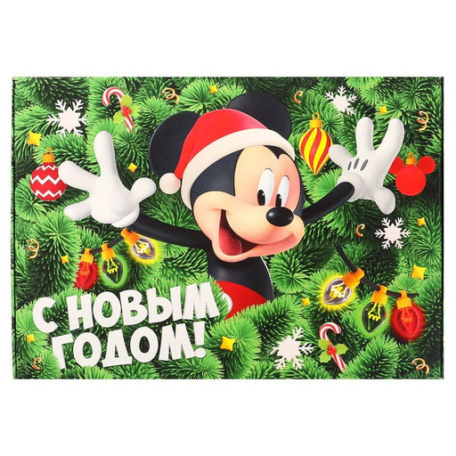 Цена за 2 шт. Коробка складная, 21 х 15 х 5 см С Новым годом, Микки Маус и друзья - Disney фото 4