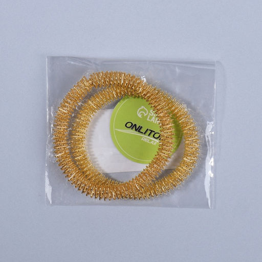 Массажёры для рук, d=5.5×0.8 см, набор - 2 шт., цвет золотистый