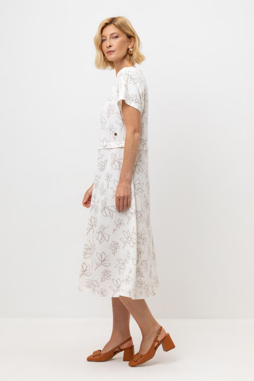 ЕВТ 5079/гардения,нежная магнолия платье жен