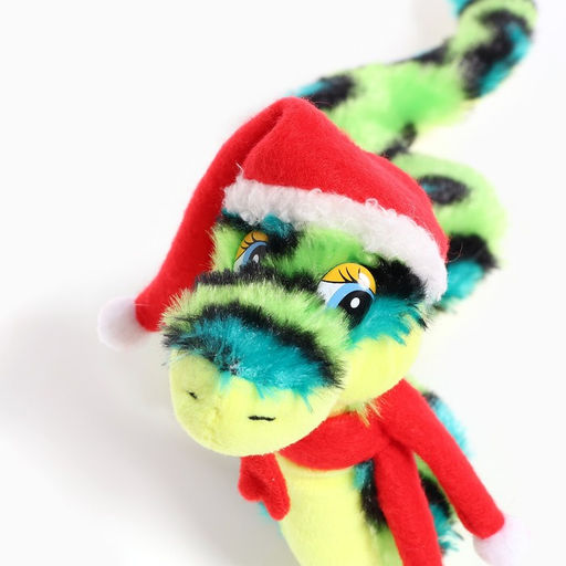 Мягкая игрушка Змея, в новогоднем колпаке, 16 см - Simaland фото 5