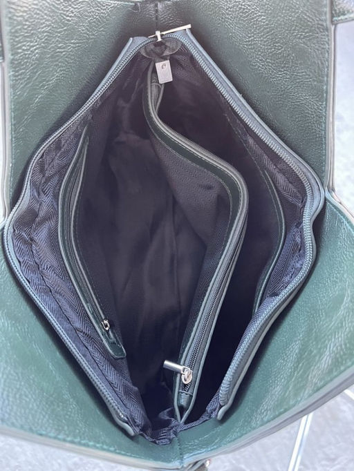 Женская сумка из эко кожи 0025 Темно-Зеленый - Sergio valentini фото 7