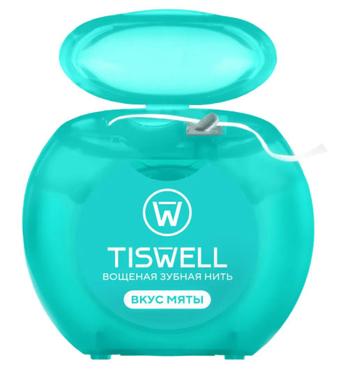 TISWELL зубн.нить вощеная 50м Мятная