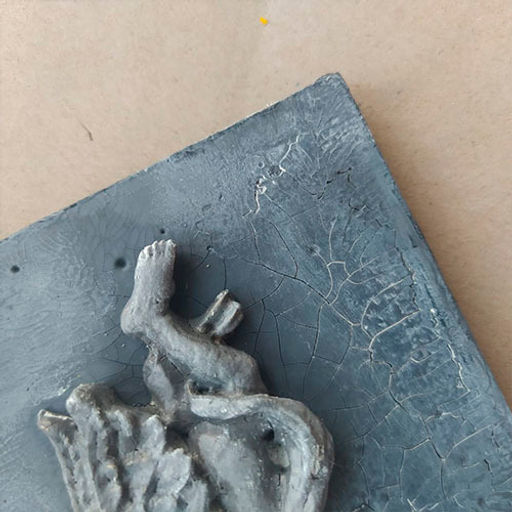 Паста с эффектом трещин матовая Графит