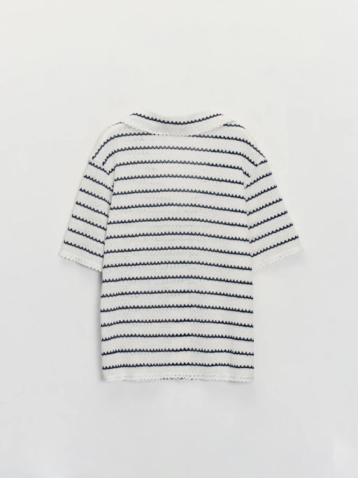 Рубашка свободного кроя в полоску ZR2605023406-5 / Zarina