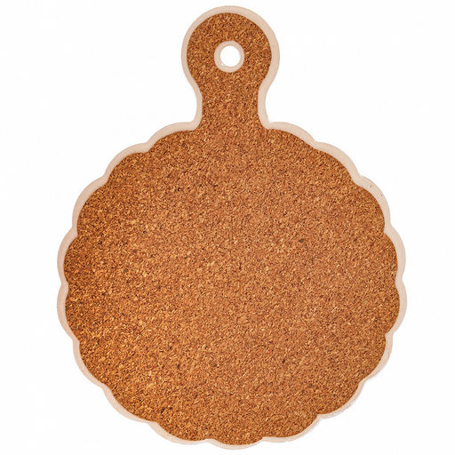 Подставка под горячее (панно) "Ферма" 15х19см h1см, керамика, фотопечать с глазурью, подложка пробковое дерево, фигурный край, в упаковке (Китай)