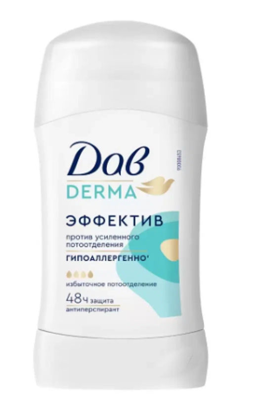 ДАВ DERMA део-стик 40мл Эффектив гипоаллергенный