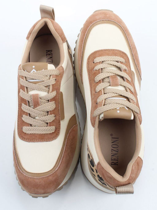 04-PDJ96-1 BEIGE/LT. BEIGE Кроссовки демисезонные женские (натуральная замша, натуральная кожа, текстиль)