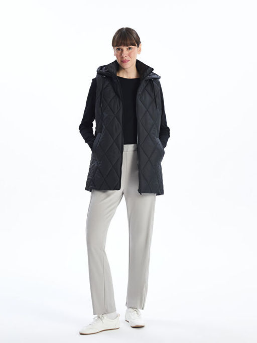 Kap??onlu Kapitone Kad?n ?i?me Yelek