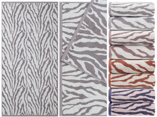 Полотенце махровое жаккардовое, пестротканное Принт