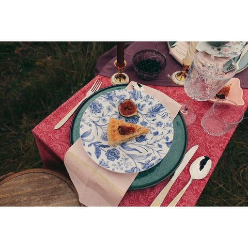 Тарелка Добрушский завод «Беатриче», d=24 см, фарфор, синяя