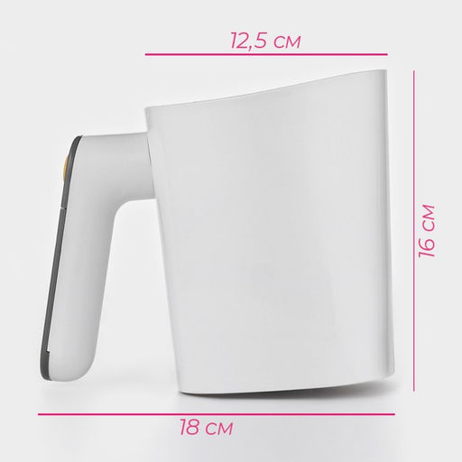 Просеиватель для муки Доляна Powder, автоматический, 1 л, белый