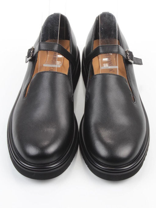 06-DLG05-1 BLACK Туфли женские (натуральная кожа)