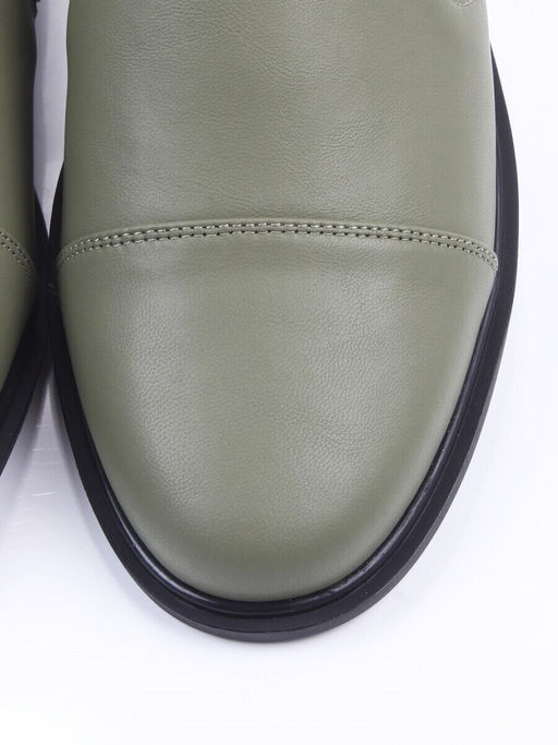 06-M47-18 GREEN Туфли женские (натуральная кожа)