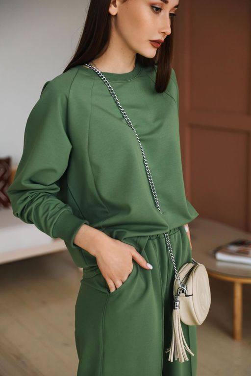 Комплект(костюм) с брюками палаццо Футер 2-х нитка - Relay фото 132